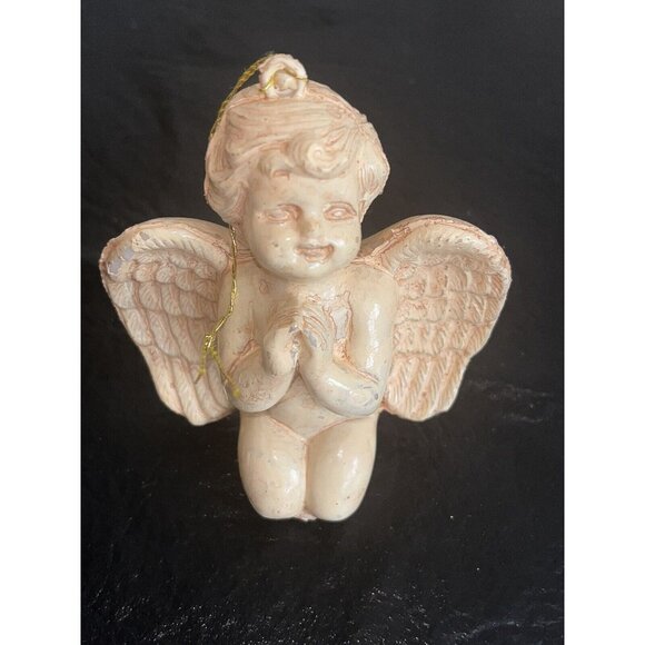 Lot 16 CHERUB Angels Ornament Hollow Plastic Mold Victorian Style Christmas Tree - Picture 6 of 13